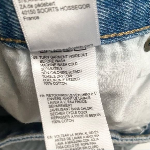 Amuse Society Revolve High Waisted Rigid Button Fly  Raw Hem Jean Shorts - Picture 7 of 8